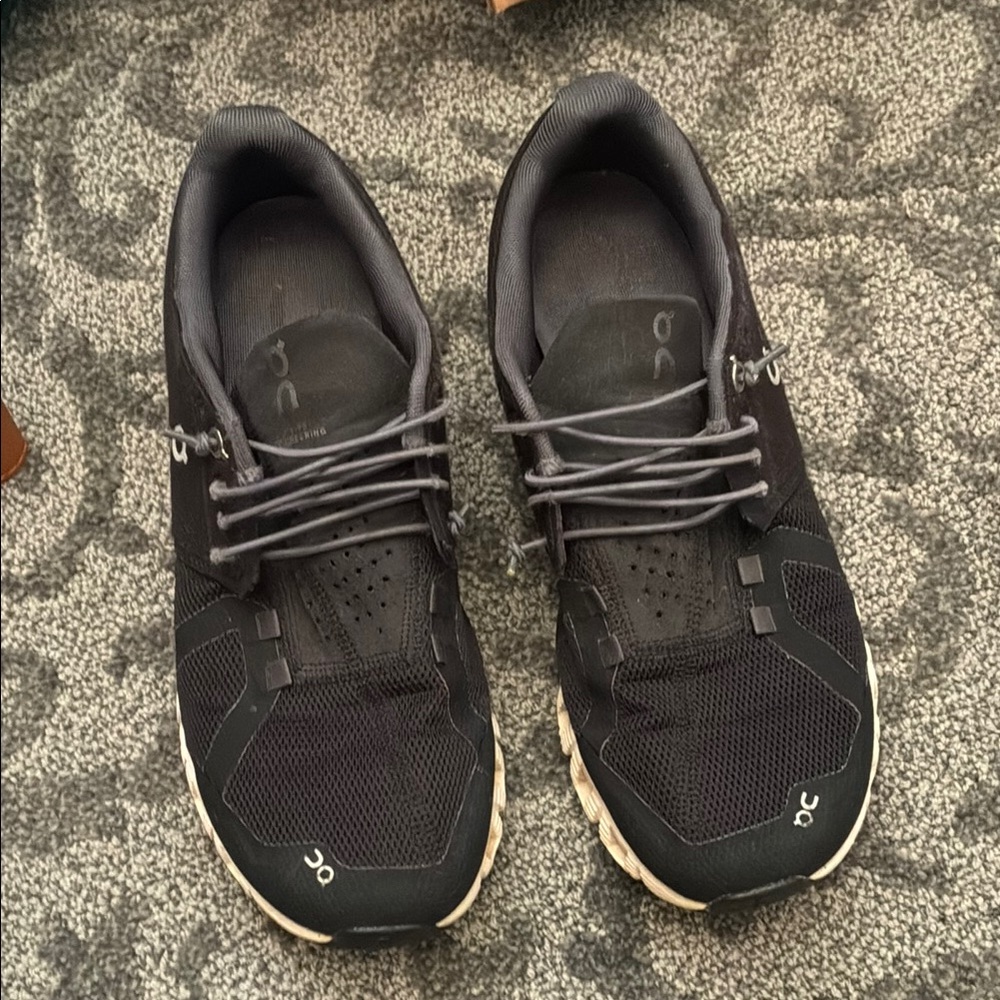 On Cloud Running Women's Black Athletic Shoes
